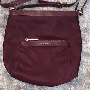 Burgundy MK crossbody